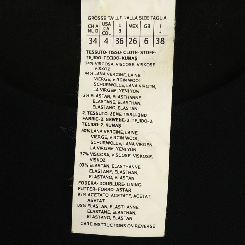 SPORTMAX スポーツマックス 配色 ノースリーブ ワンピース 38 ブラック×グレー レディース