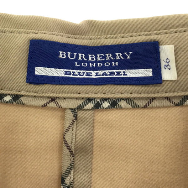 バーバリーブルーレーベル 三陽商会 7分袖 ワンピース 36 ベージュ BURBERRY BLUE LABEL レディース