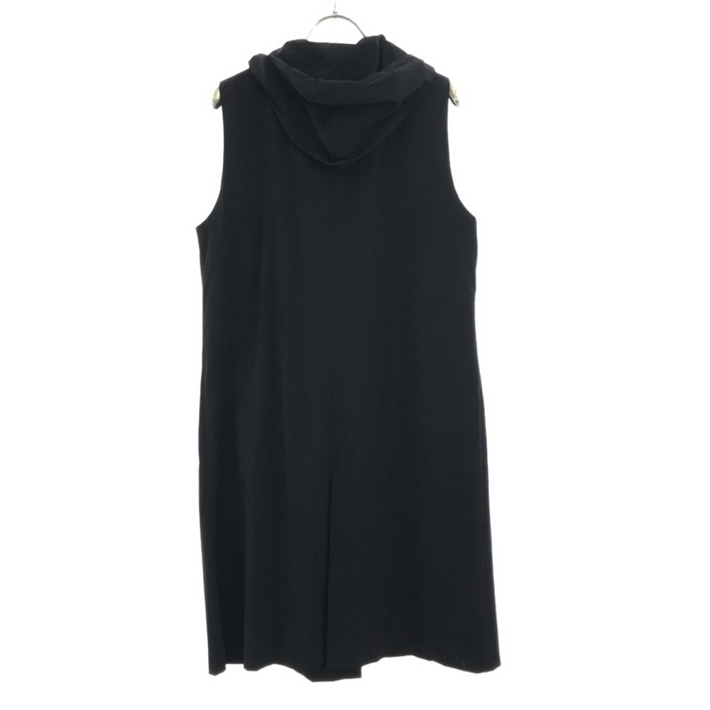 β ベータ 日本製 ノースリーブ ジャケット 40 ブラック フード付 レディース