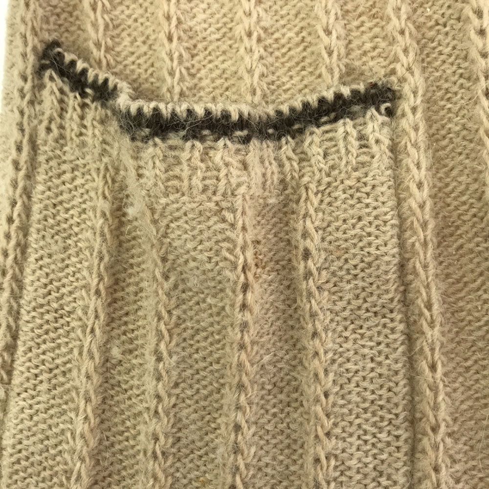 Emporio Armani エンポリオアルマーニ 90s イタリア製 アルパカブレンド ニットベスト 40 ベージュ系 オールド レディース