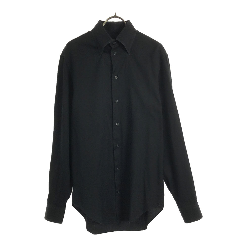 Emporio Armani エンポリオアルマーニ ストライプ 長袖 ボタンダウンシャツ 38 ブラック メンズ