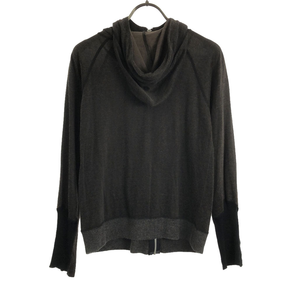 TOGA PULLA トーガプルラ 日本製 長袖 ジップパーカー M ブラウン レディース