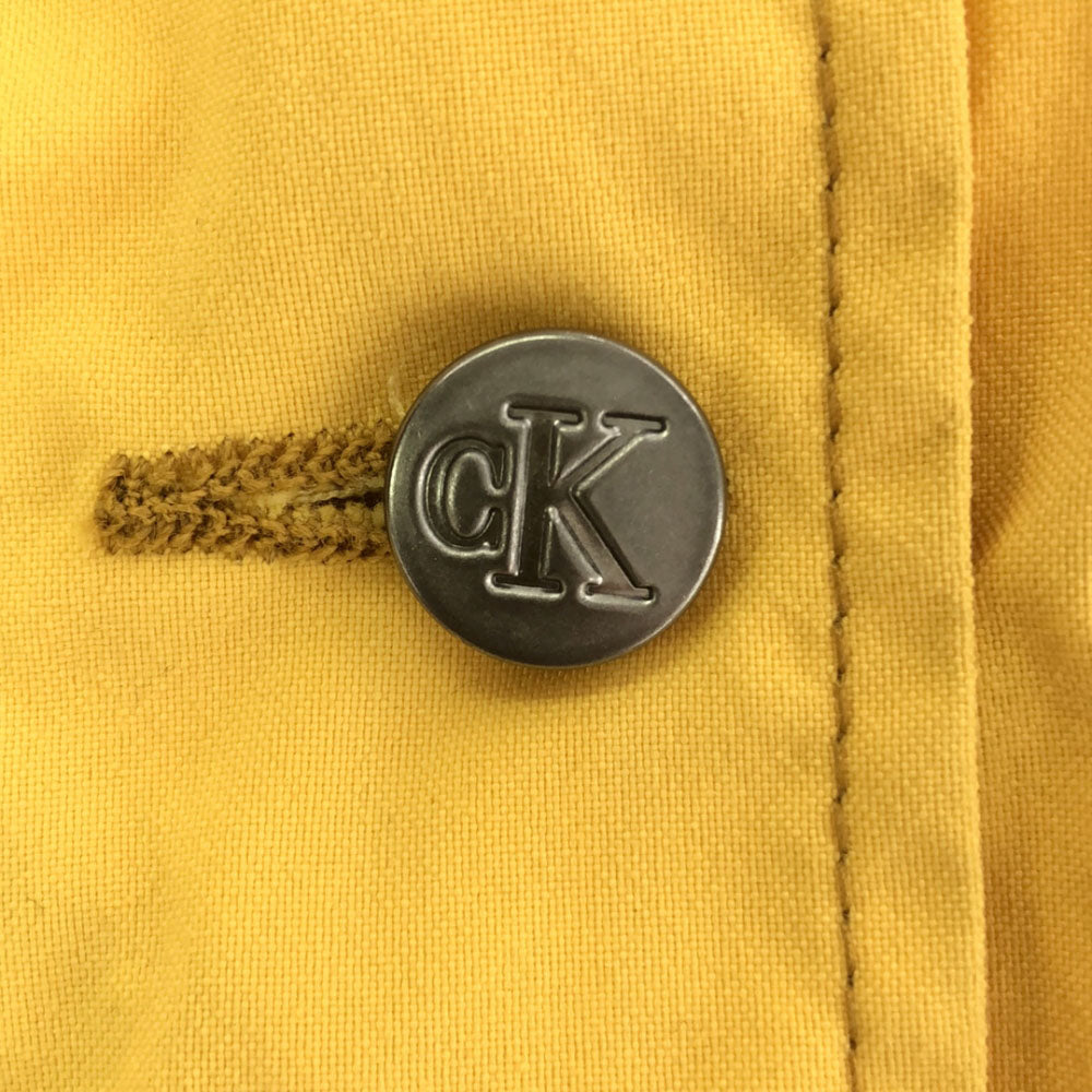 Calvin klein Jeans カルバンクラインジーンズ 90s ナイロンジャケット S イエロー オールド レディース