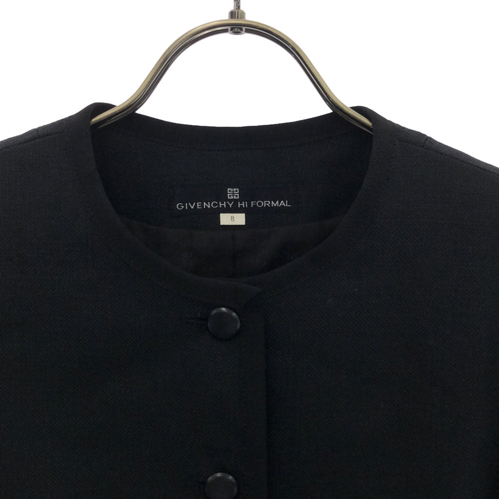 ジバンシィ ハイフォーマル ノーカラージャケット 8 ブラック レディース