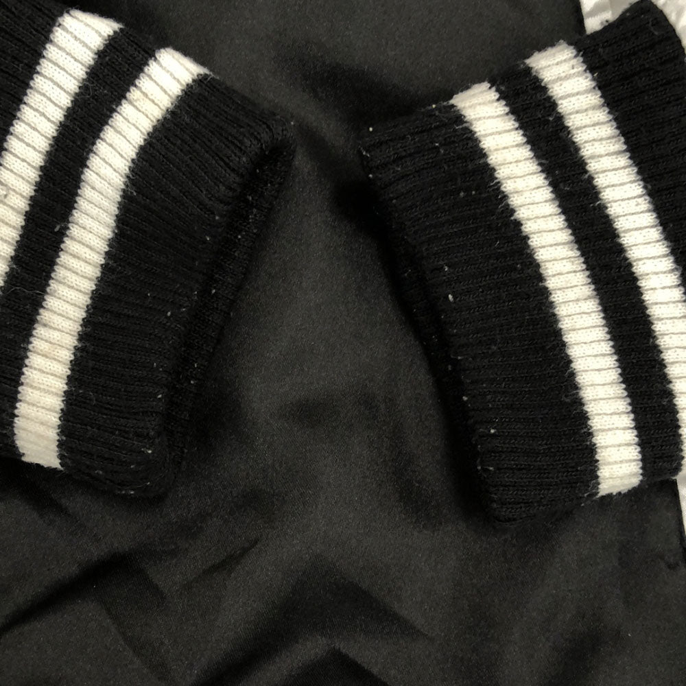 ベイクレスト 刺繍 スカジャン L ブラック×ホワイト BAYCREST メンズ