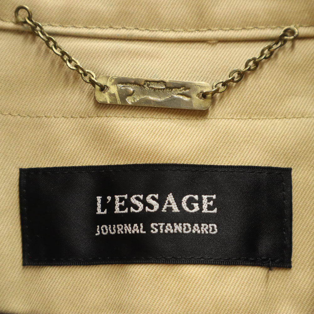 ジャーナルスタンダードレサージュ 日本製 トレンチコート ベージュ JOURNAL STANDARD L'ESSAGE ベルト付き レディース