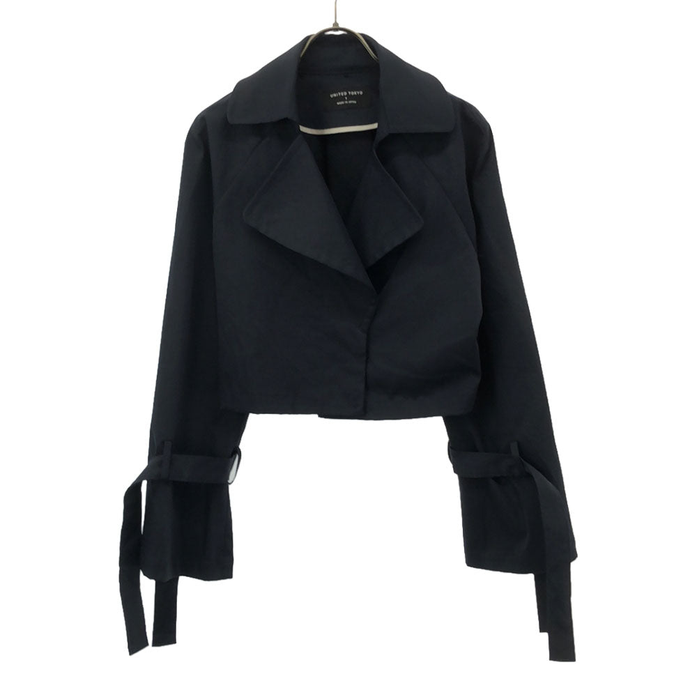 ユナイテッドトウキョウ 日本製 ショート丈 ジャケット 1 ネイビー UNITED TOKYO レディース