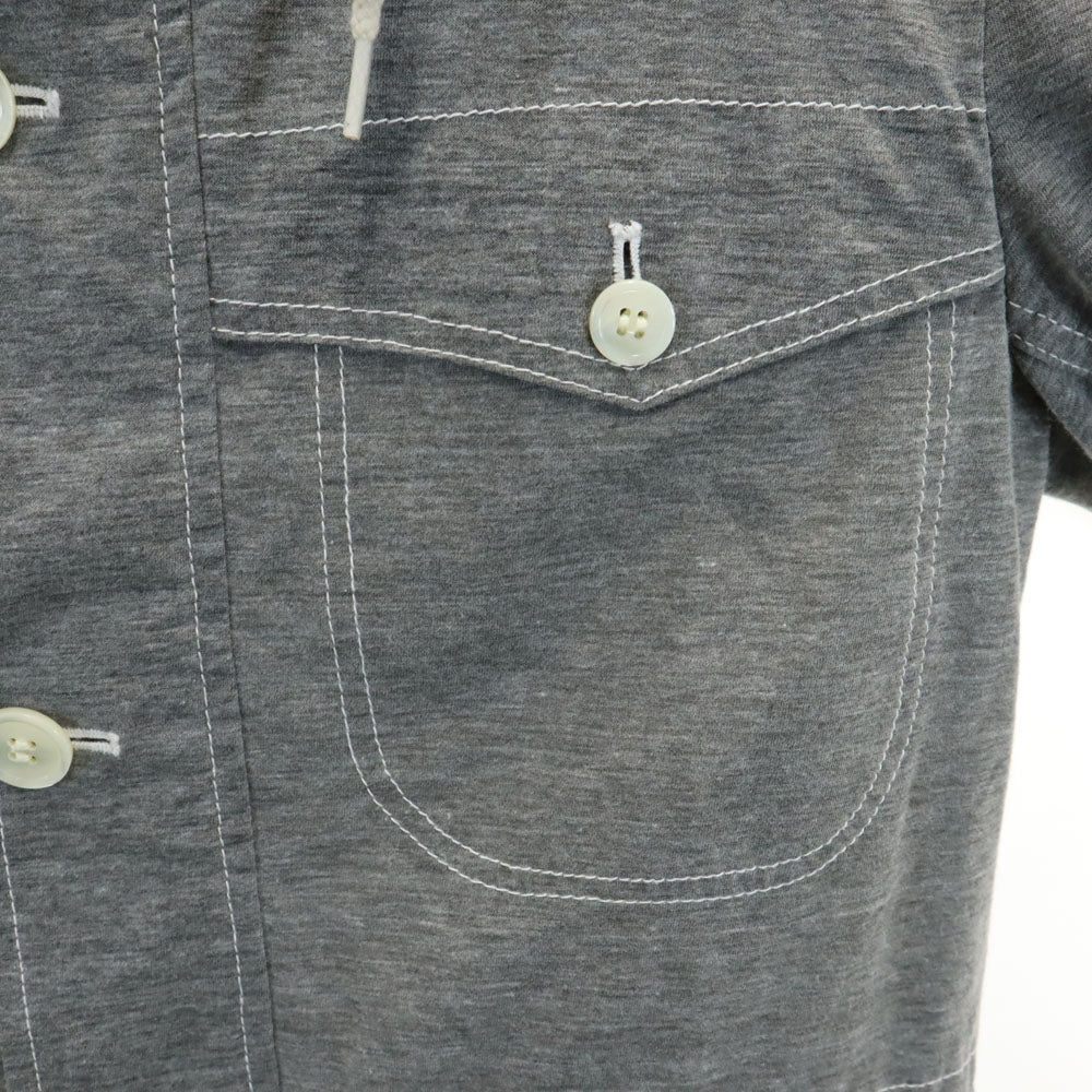 COMME des GARCONS HOMME コムデギャルソンオム AD2011 日本製 HI-J047 長袖 ジャケット XS グレー フード メンズ