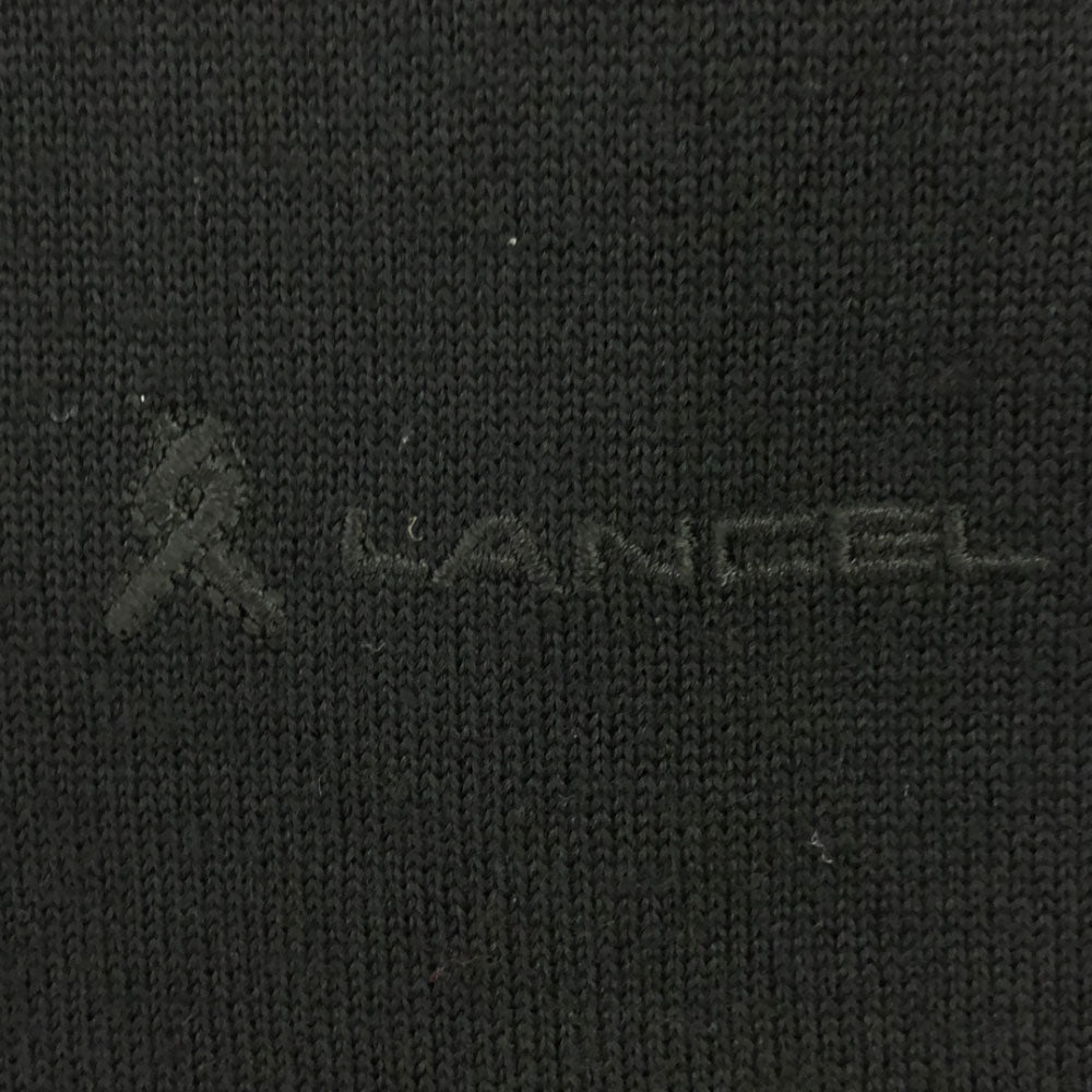 ランセル 日本製 ウール 長袖 セーター ブラック LANCEL ニット メンズ