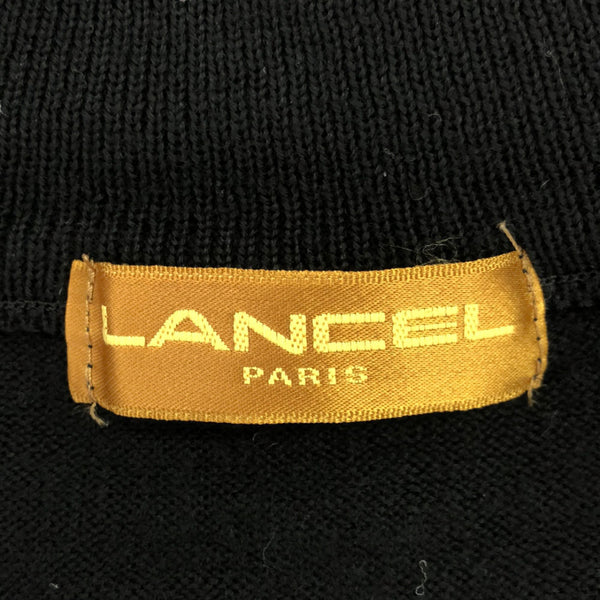 ランセル 日本製 ウール 長袖 セーター ブラック LANCEL ニット メンズ