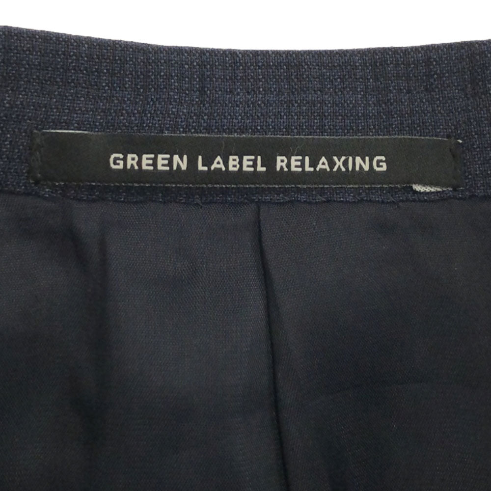 グリーンレーベルリラクシング ウール スーツ 上下 セットアップ 42 ネイビー green label relaxing UNITED ARROWS メンズ