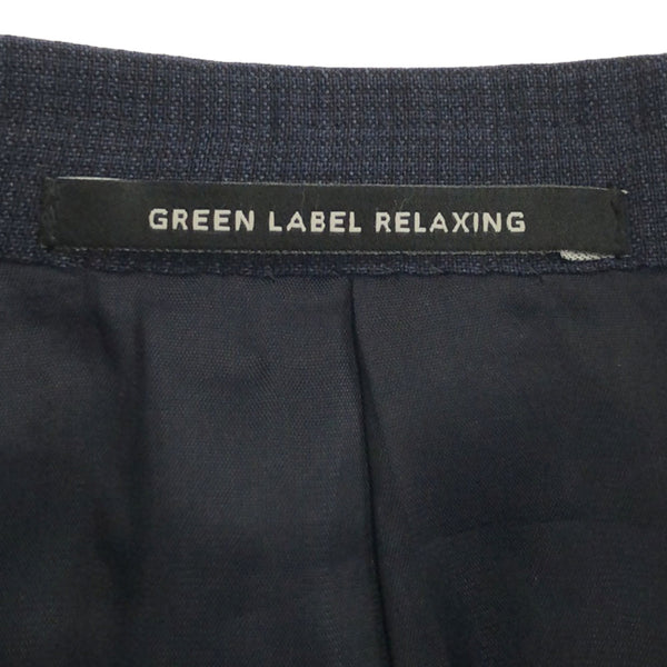 グリーンレーベルリラクシング ウール スーツ 上下 セットアップ 42 ネイビー green label relaxing UNITED ARROWS メンズ