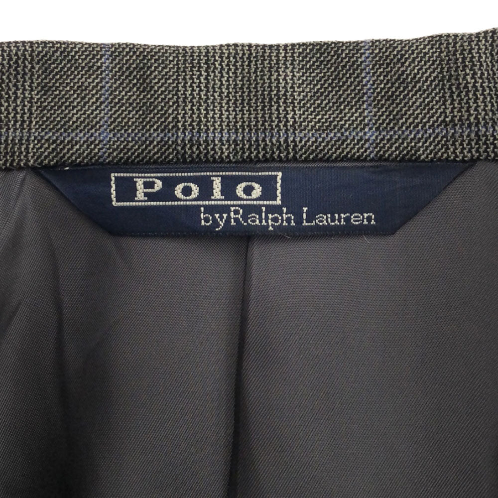 ポロバイラルフローレン グレンチェック スーツ 上下 セットアップ グレー Polo by Ralph Lauren メンズ