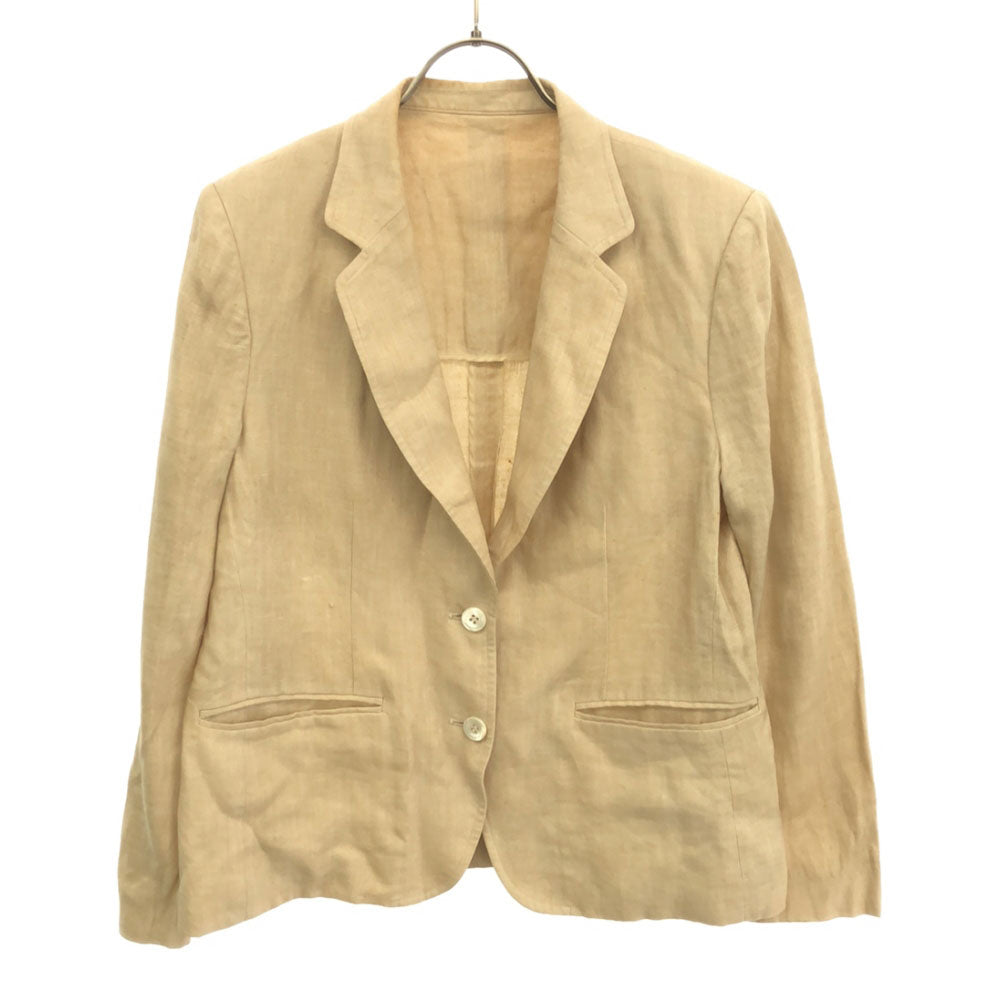 Burberrys バーバリーズ 90s リネン スカートスーツ 上下 セットアップ 13AB2 ベージュ オールド レディース