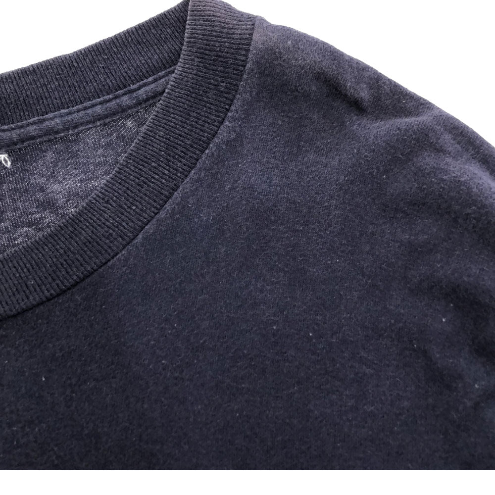 ディズニー 90s ミッキー プリント柄 長袖 Tシャツ ネイビー系 Disney ロンT カットソー オールド メンズ