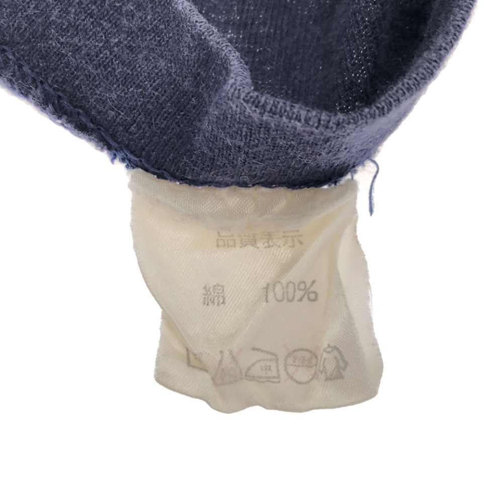 ディズニー 90s ミッキー プリント柄 長袖 Tシャツ ネイビー系 Disney ロンT カットソー オールド メンズ