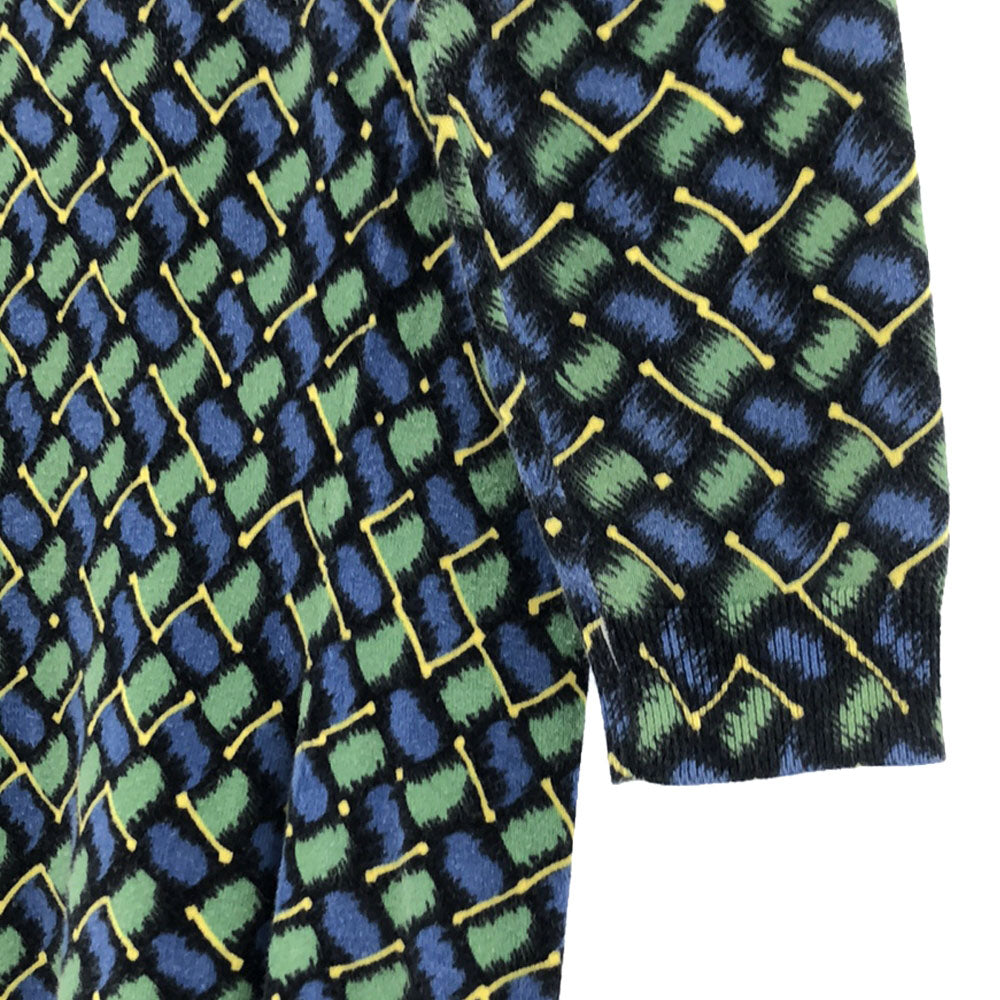 KENZO ケンゾー 総柄 5分袖 フレア ワンピース M レディース