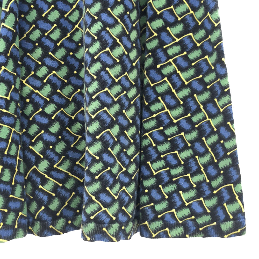 KENZO ケンゾー 総柄 5分袖 フレア ワンピース M レディース