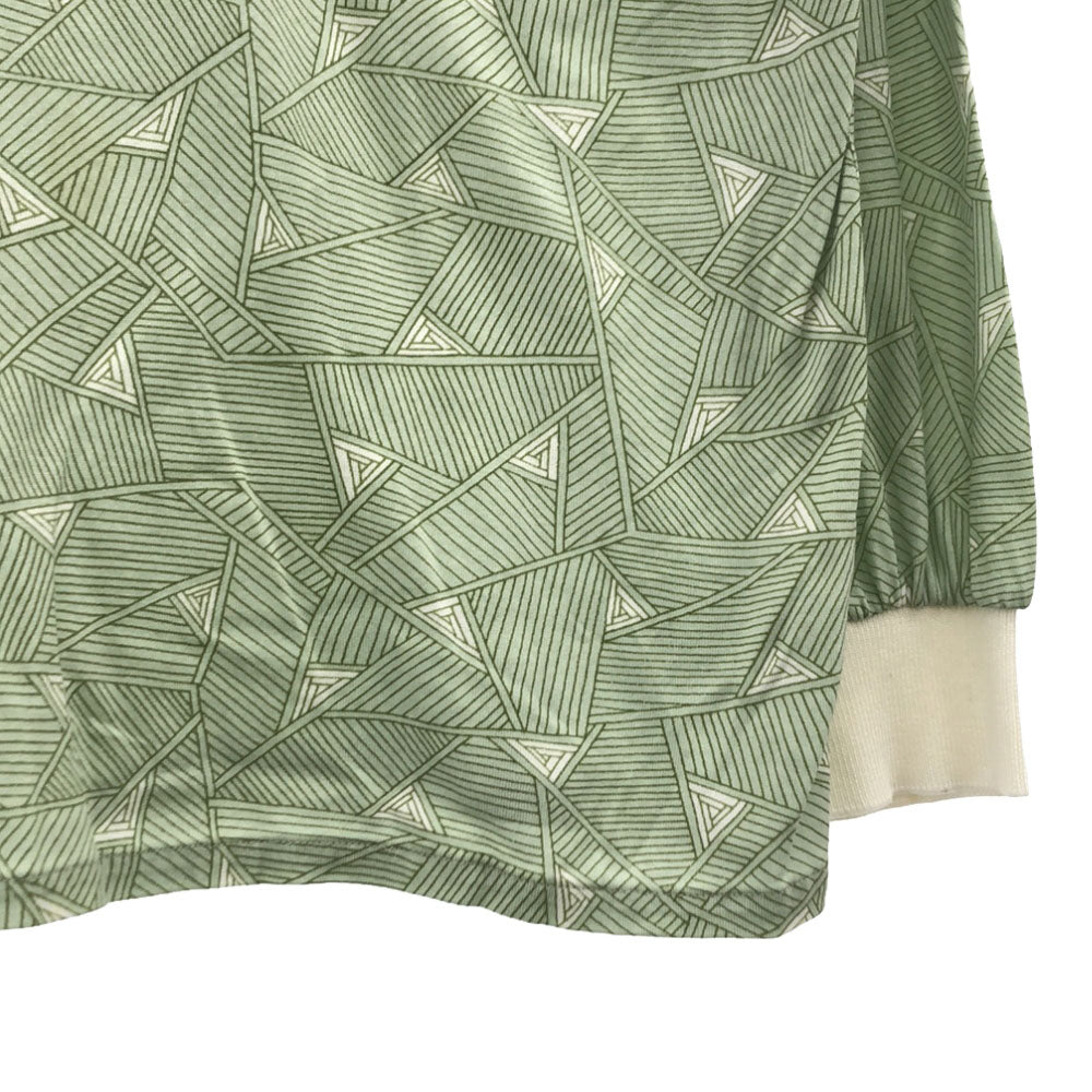 Christian Dior SPORTS クリスチャンディオール スポーツ 80s ロゴ刺繍 長袖 ポロシャツ M グリーン×ホワイト オールド ヴィンテージ レディース