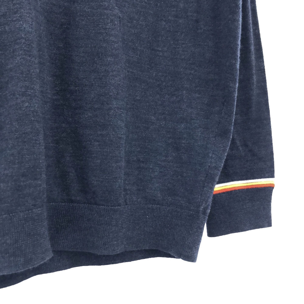 AKRIS PUNTO アクリス プント ウール 長袖 ニット 38 ネイビー系 セーター レディース