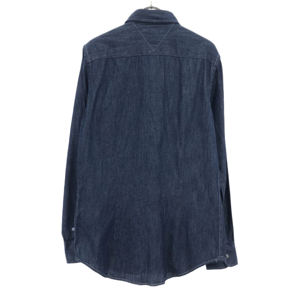 未使用 TOMMY HILFIGER トミーヒルフィガー 長袖 デニム ウエスタンシャツ S タグ付き メンズ