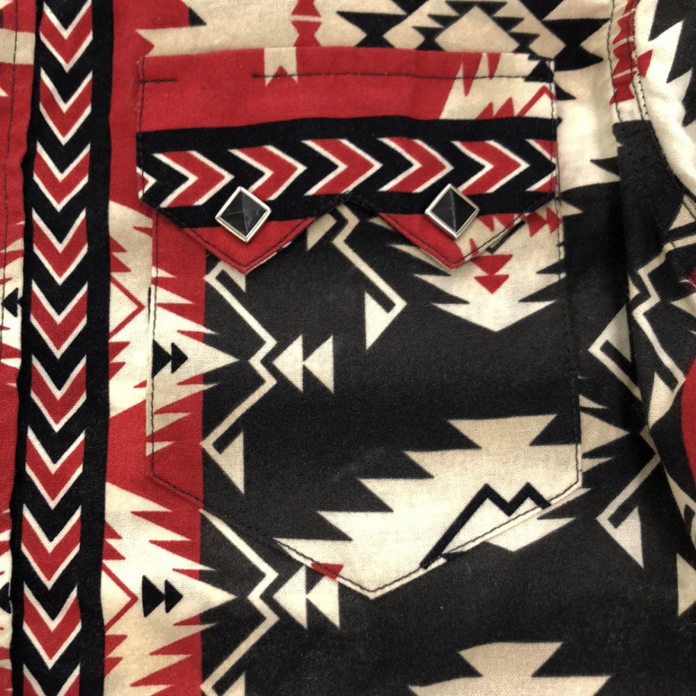 RockMount ロックマウント 70s USA製 ネイティブ 長袖 ウエスタンシャツ 14.5 オールド ヴィンテージ メンズ