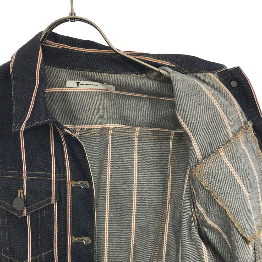 Alexander Wang アレキサンダーワン ストライプ デニムジャケット 2 ジージャン レディース