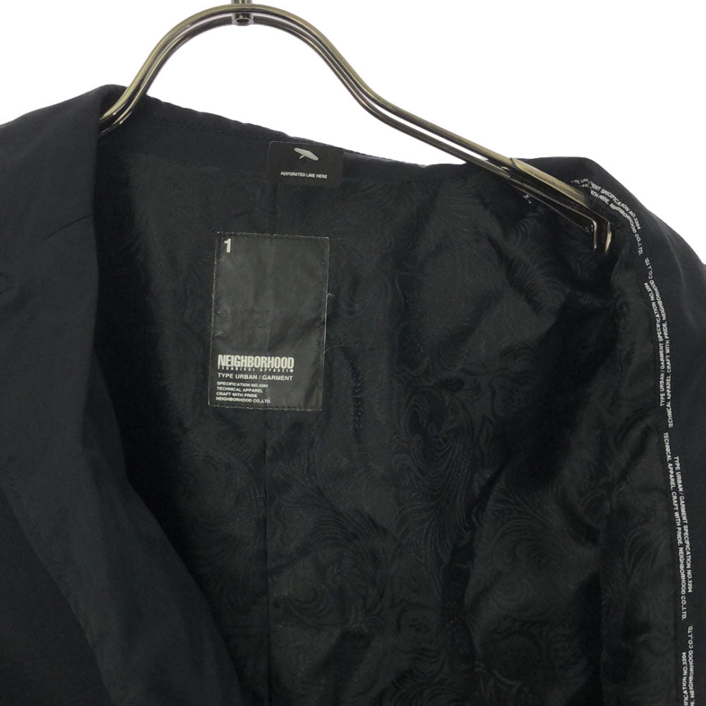 NEIGHBORHOOD ネイバーフッド 未使用 日本製 刺繍 テーラードジャケット 1 ブラック タグ付き メンズ