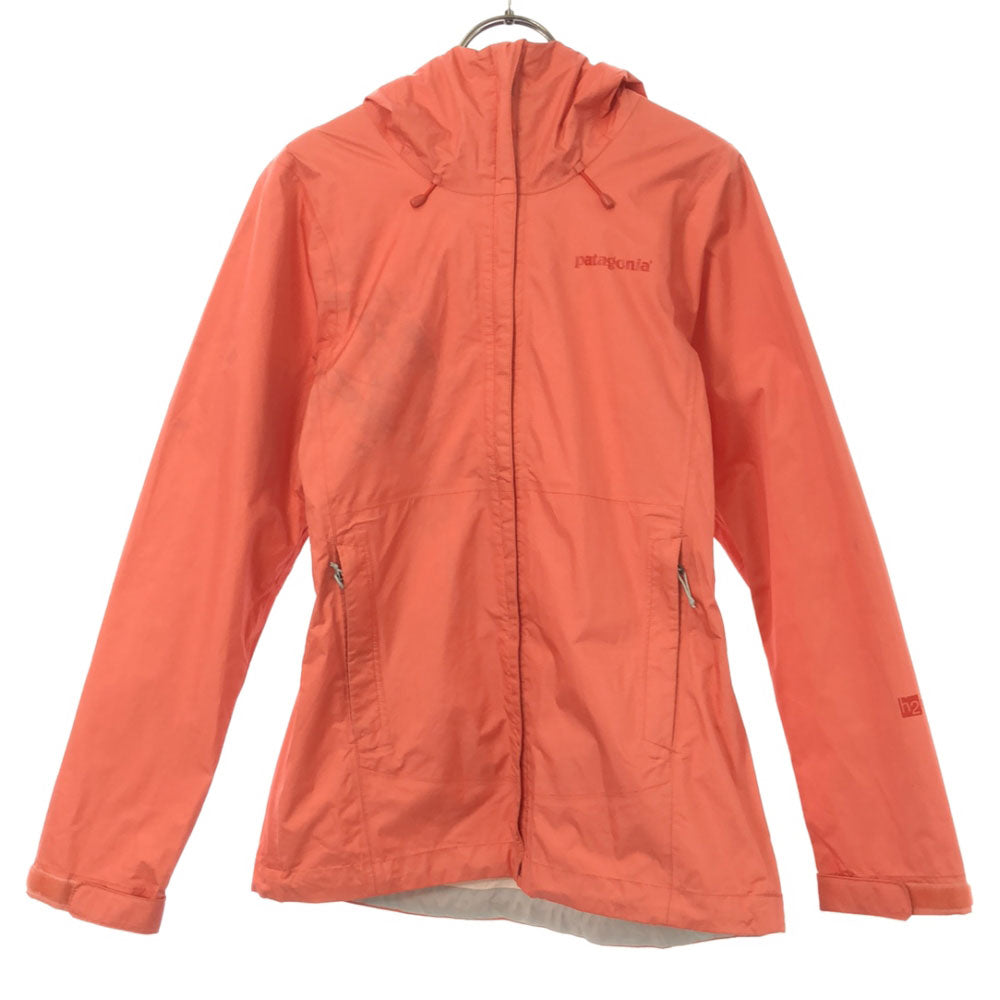 patagonia パタゴニア 長袖 ナイロン ジップパーカー XS オレンジ系 アウトドア レディース