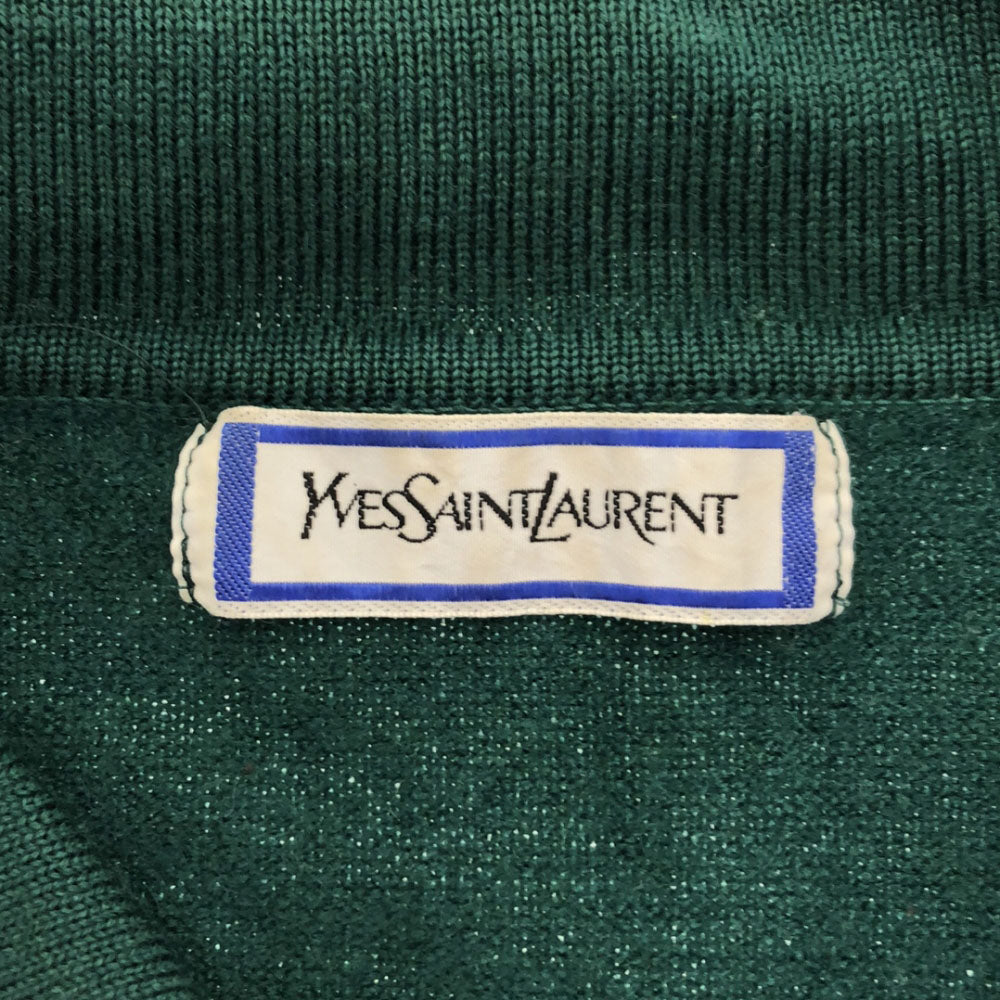イヴサンローラン 90s ウール 長袖 セーター M グリーン YVES SAINT LAURENT ニット オールド レディース