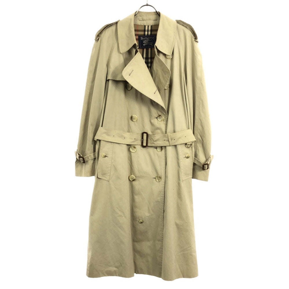 バーバリーズ 90s 英国製 トレンチコート ベージュ Burberrys 裏チェック オールド レディース