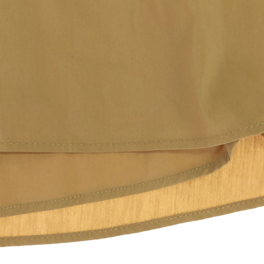 ELENDEEK エレンディーク 長袖 ティアード ワンピース 2 キャメル バックジップ レディース