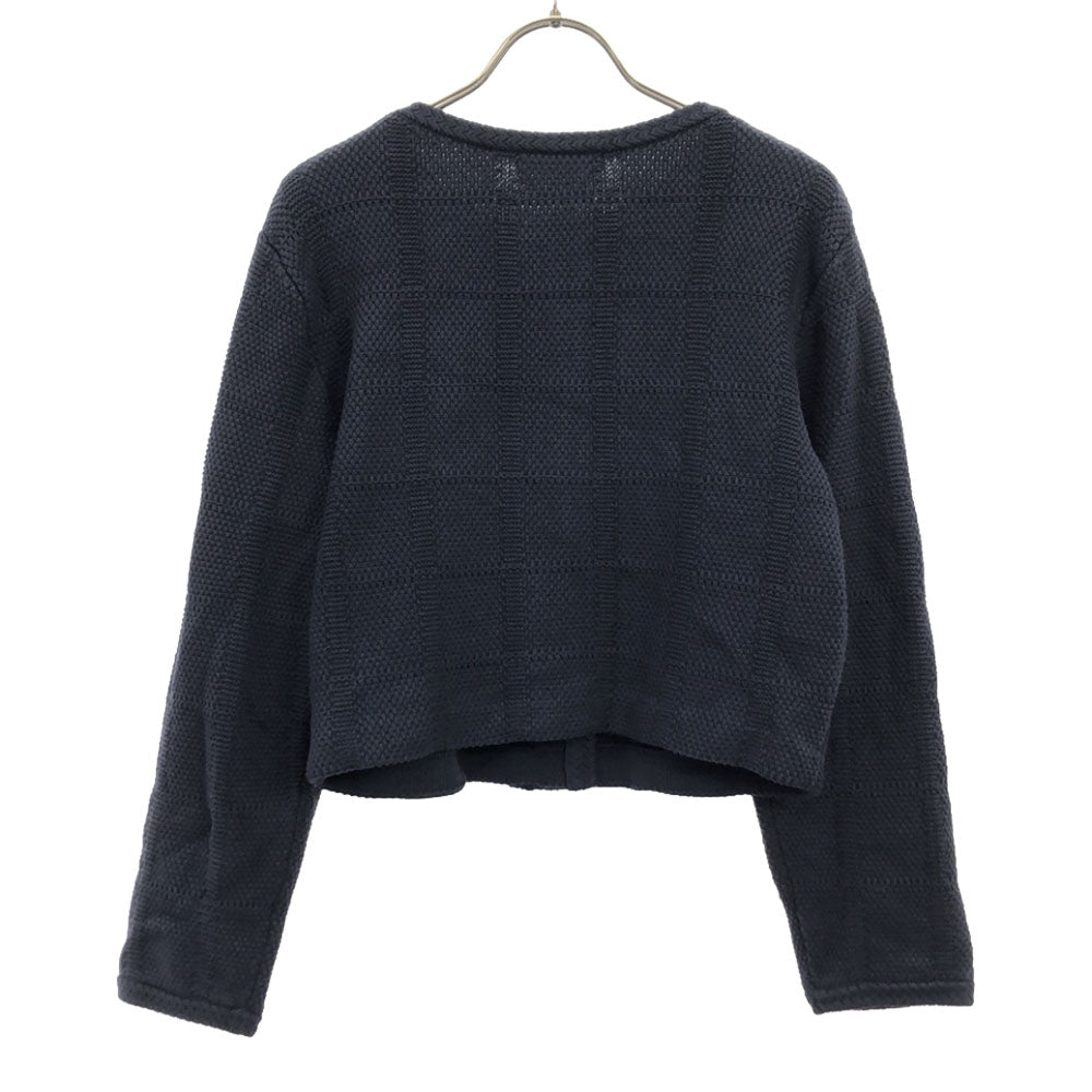 SNIDEL スナイデル SWNJ241118 長袖 ツイード ニットジャケット F ネイビー レディース