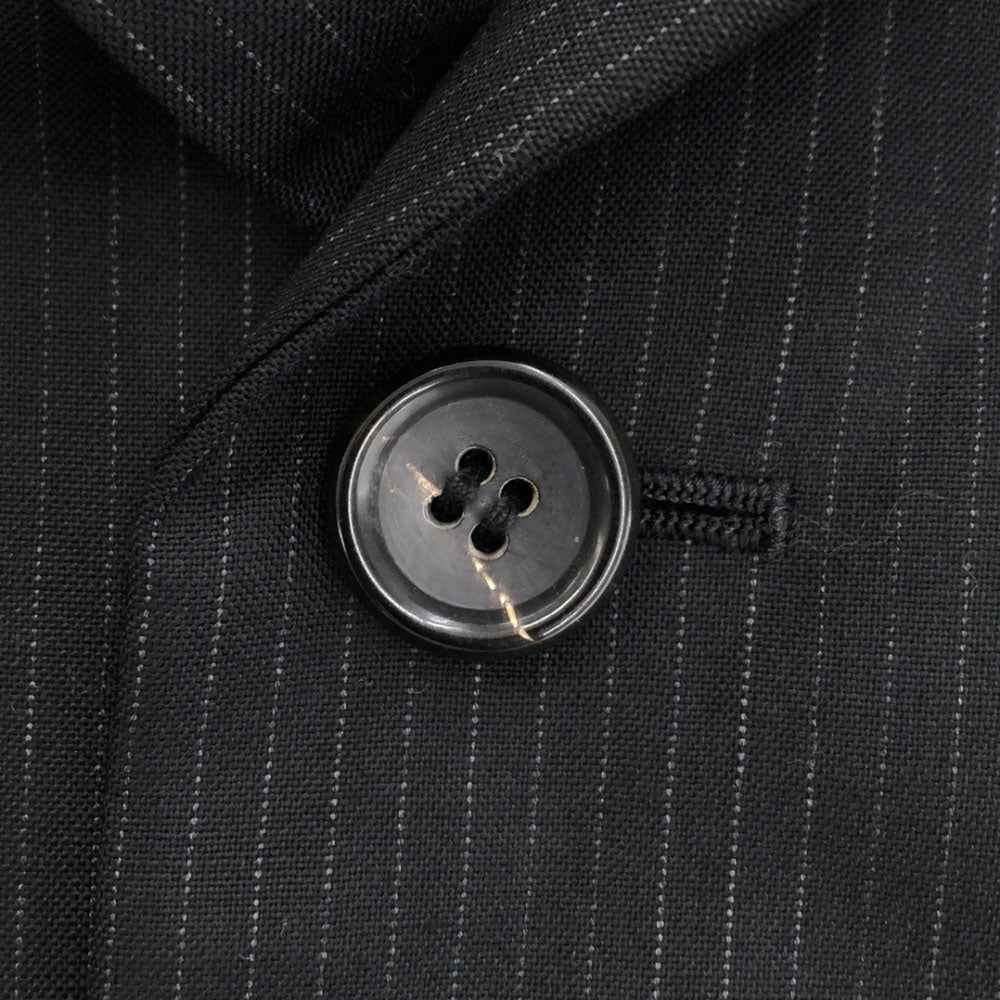 sunaokuwahara スナオクワハラ 日本製 ストライプ テーラードジャケット M ブラック×グレー 裏地付き レディース