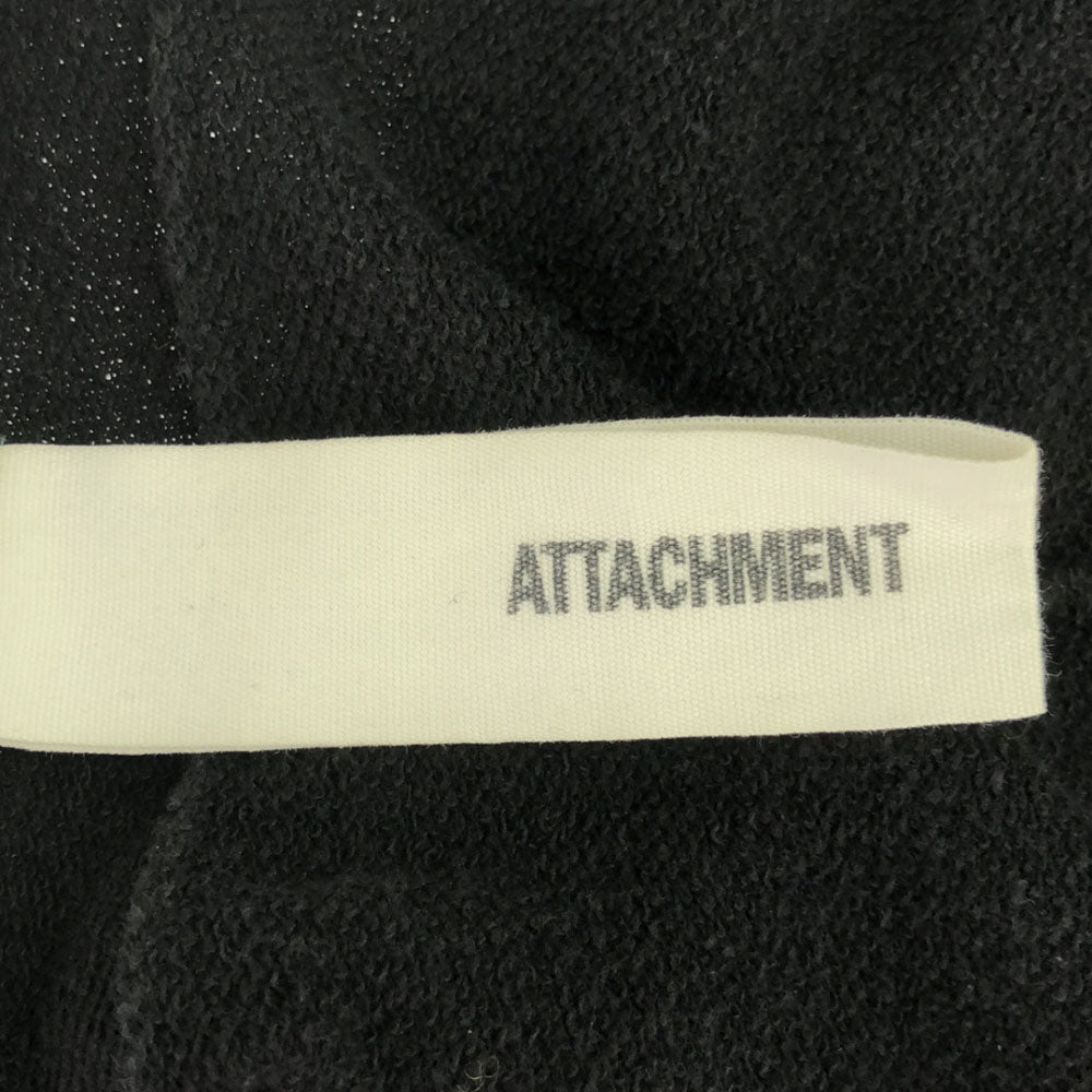 ATTACHMENT アタッチメント プリント 長袖 トレーナー ブラック スウェット メンズ