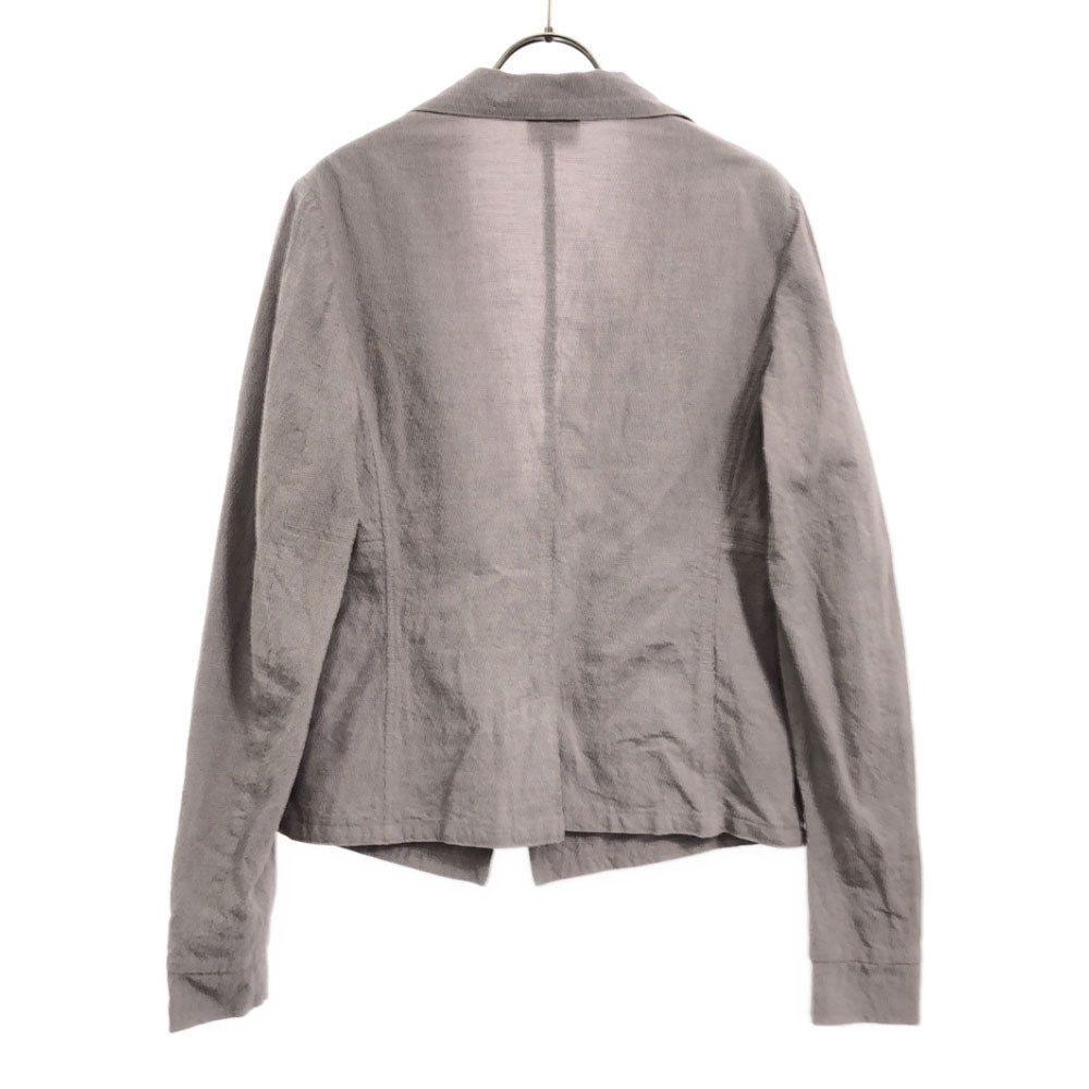 DRIES VAN NOTEN ドリスヴァンノッテン リネンブレンド テーラードジャケット 38 パープル レディース
