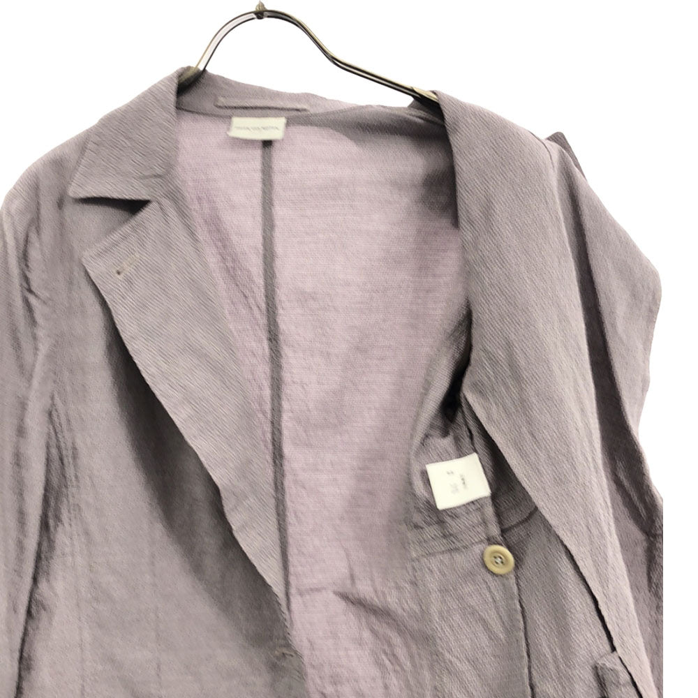 DRIES VAN NOTEN ドリスヴァンノッテン リネンブレンド テーラードジャケット 38 パープル レディース