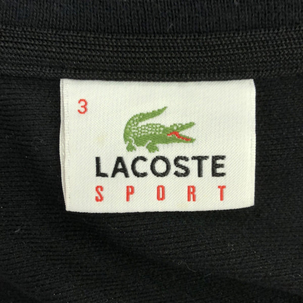 ラコステスポーツ ロゴ刺繍 ジップジャケット 3 ブラック LACOSTE SPORT メンズ