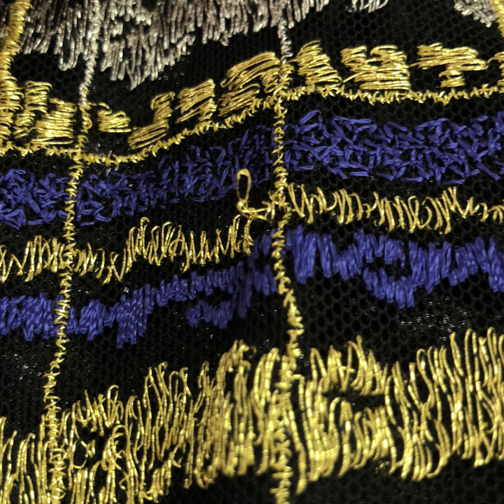 Givenchy ジバンシー 90s 日本製 総柄刺繍 長袖 メッシュ カットソー 13 オールド レディース