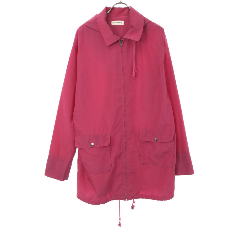 YVES SAINT LAURENT イヴサンローラン 90s 長袖 ジップパーカー 160cm ピンク系 オールド キッズ