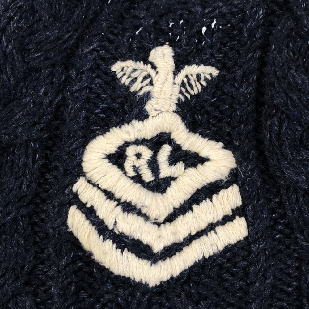 POLO RALPH LAUREN ポロラルフローレン 長袖 ショールカラー ニットカーディガン XS ネイビー メンズ