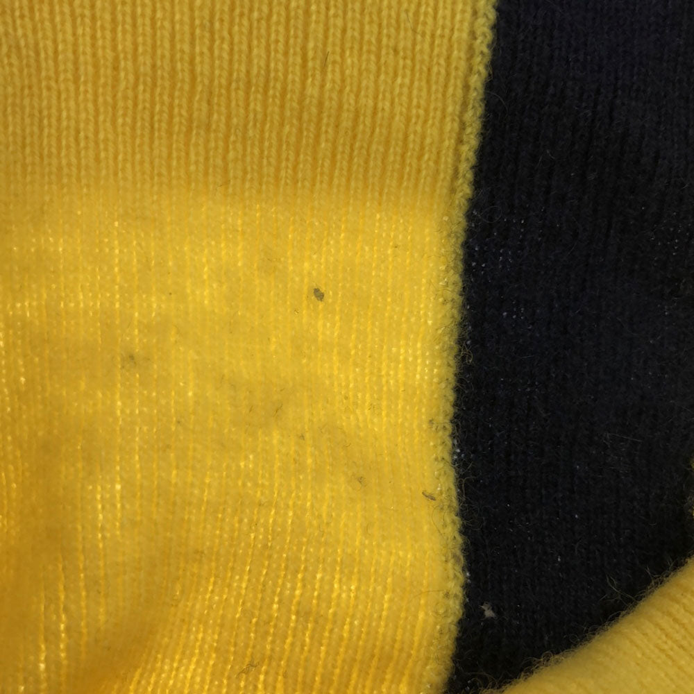 MASTER BUNNY EDITION マスターバニーエディション カシミヤ100% ゴルフ 長袖 タートルネック セーター 5 イエロー ニット メンズ