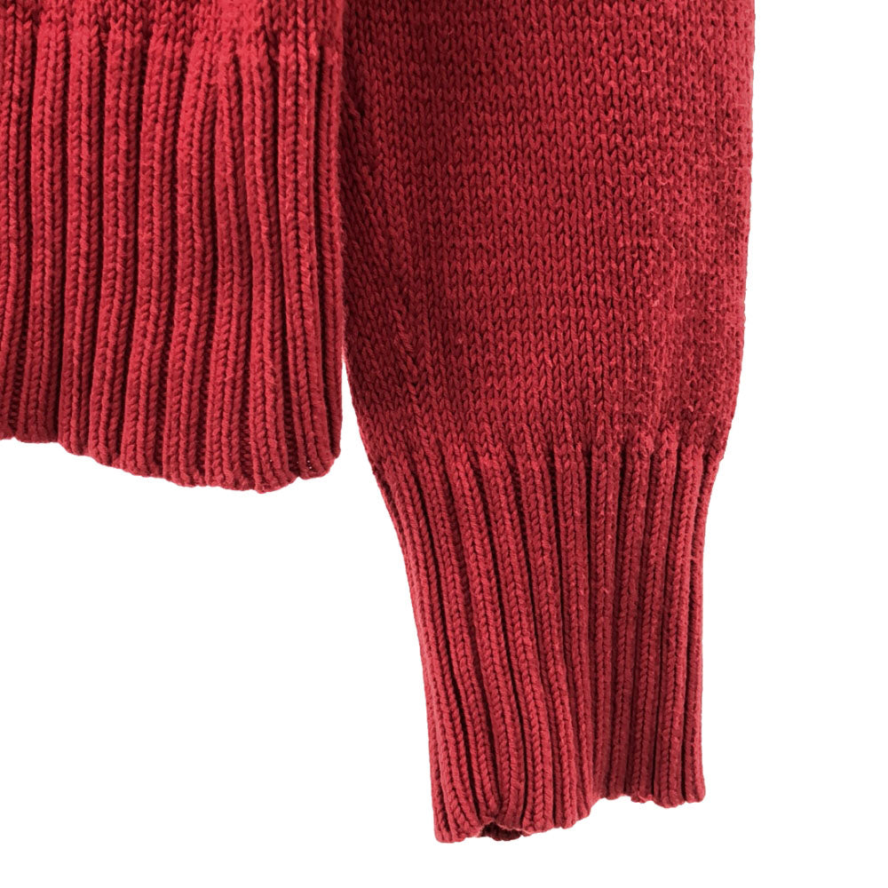 POLO JEANS ポロジーンズ 長袖 コットンニット セーター M レッド RALPH LAUREN レディース