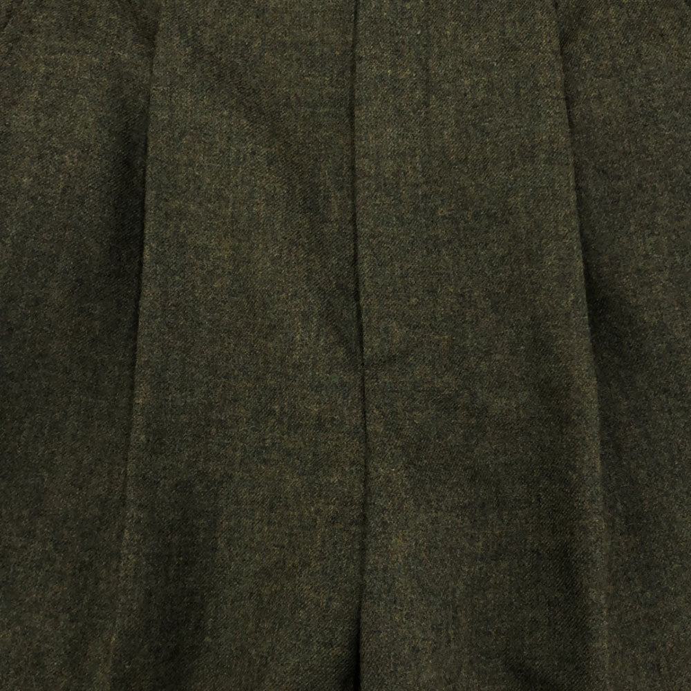 イヴサンローラン 90s フランス製 オールド ウールパンツ カーキ系 YVES SAINT LAURENT テーパードパンツ レディース