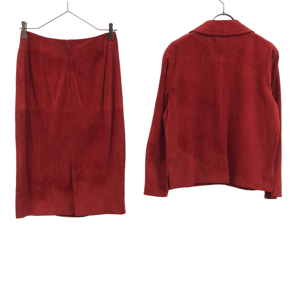 グッチ イタリア製 レザー スカートスーツ 上下 セットアップ 40