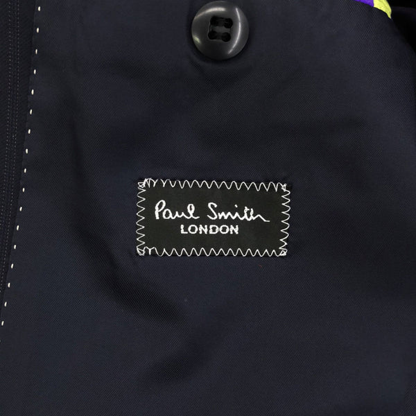 ポールスミスロンドン 日本製 ストライプ FOUR SEASONS スーツ 上下 セットアップ M2 ネイビー系 Paul Smith LONDON メンズ