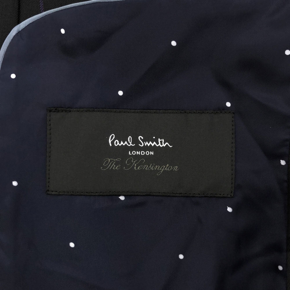 ポールスミスロンドン 日本製 ウール チェック柄 ALFRED BROWN スーツ 上下 セットアップ L ブラック系 Paul Smith LONDON メンズ