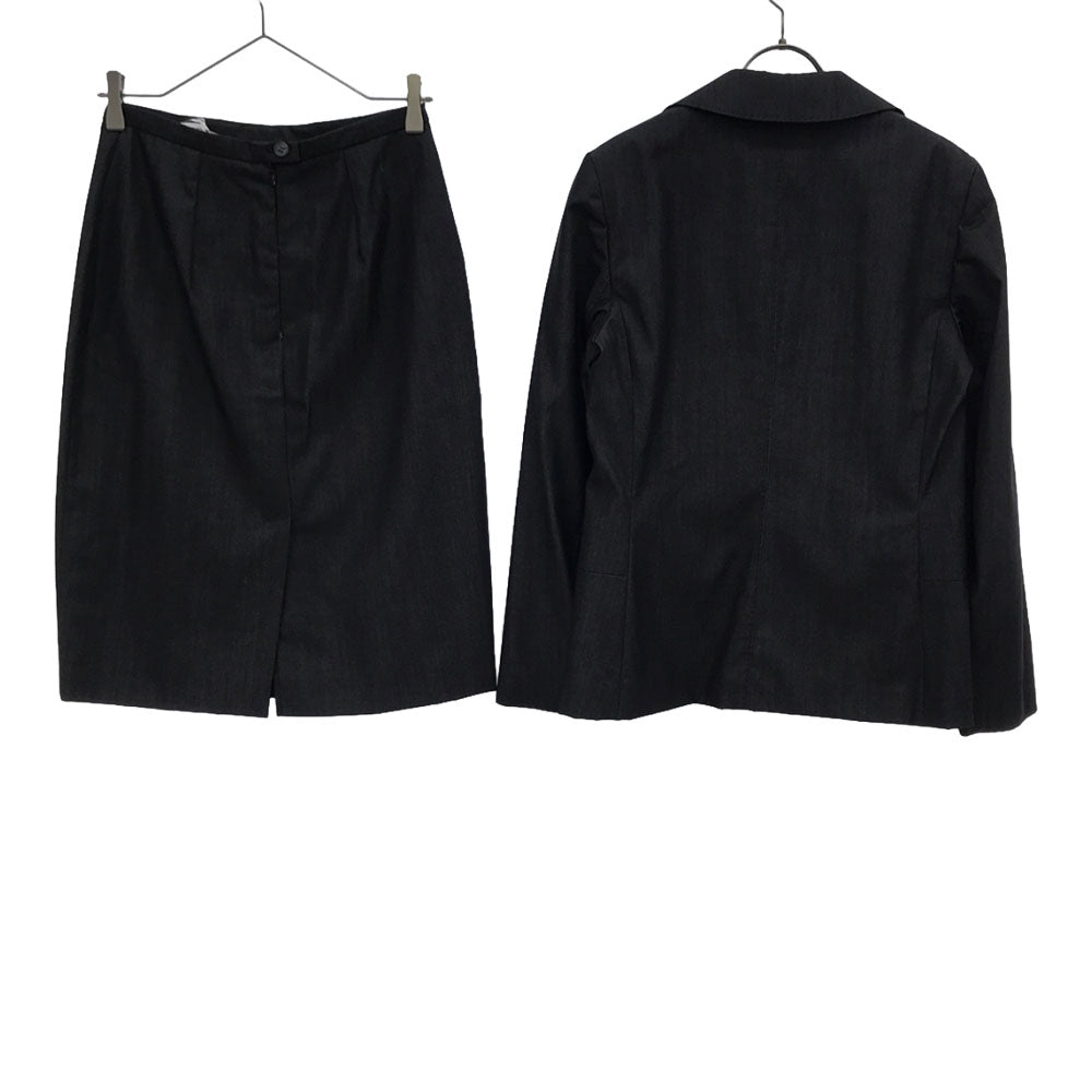 SPORTMAX スポーツマックス イタリア製 ウール スカートスーツ 上下 セットアップ 40 グレー レディース