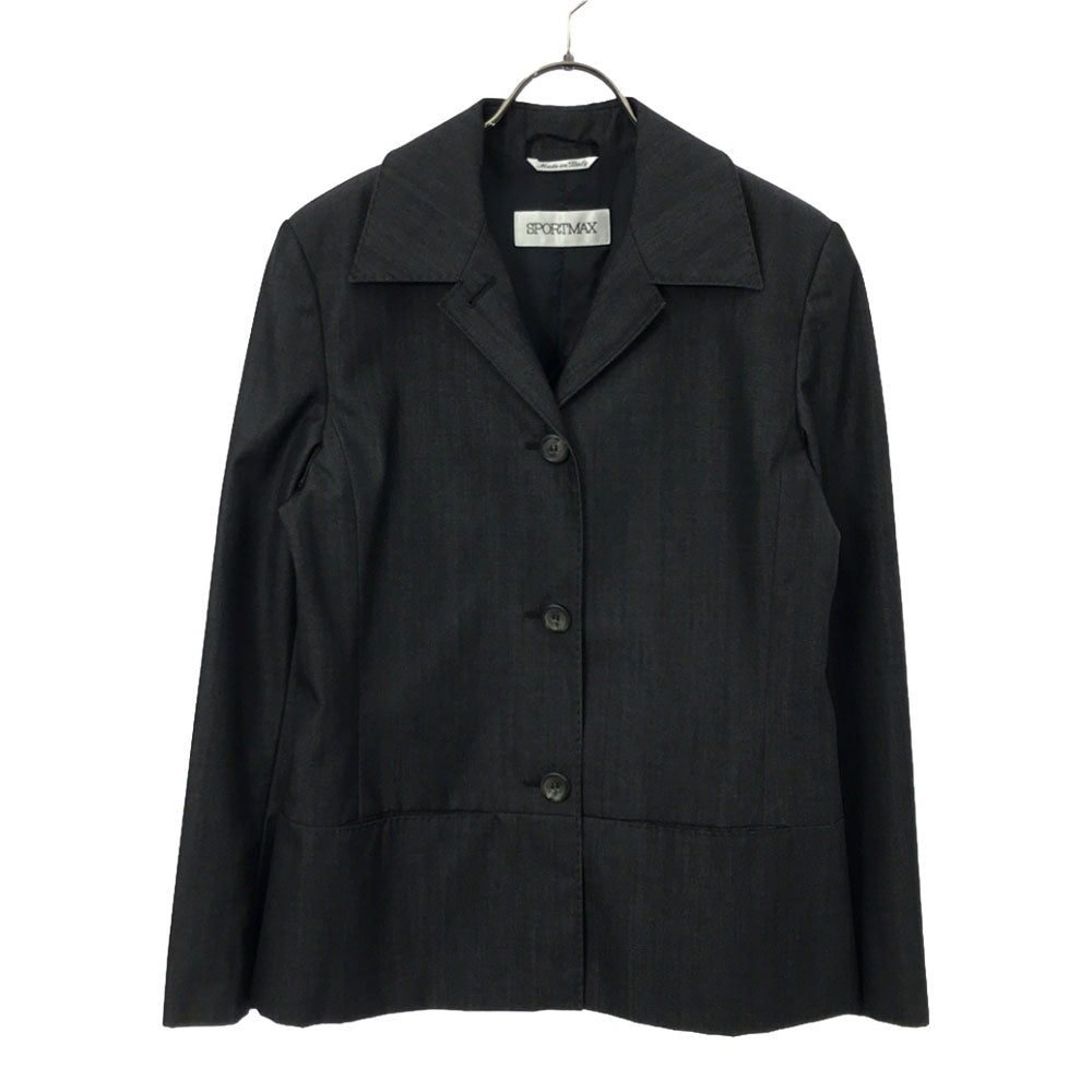 SPORTMAX スポーツマックス イタリア製 ウール スカートスーツ 上下 セットアップ 40 グレー レディース