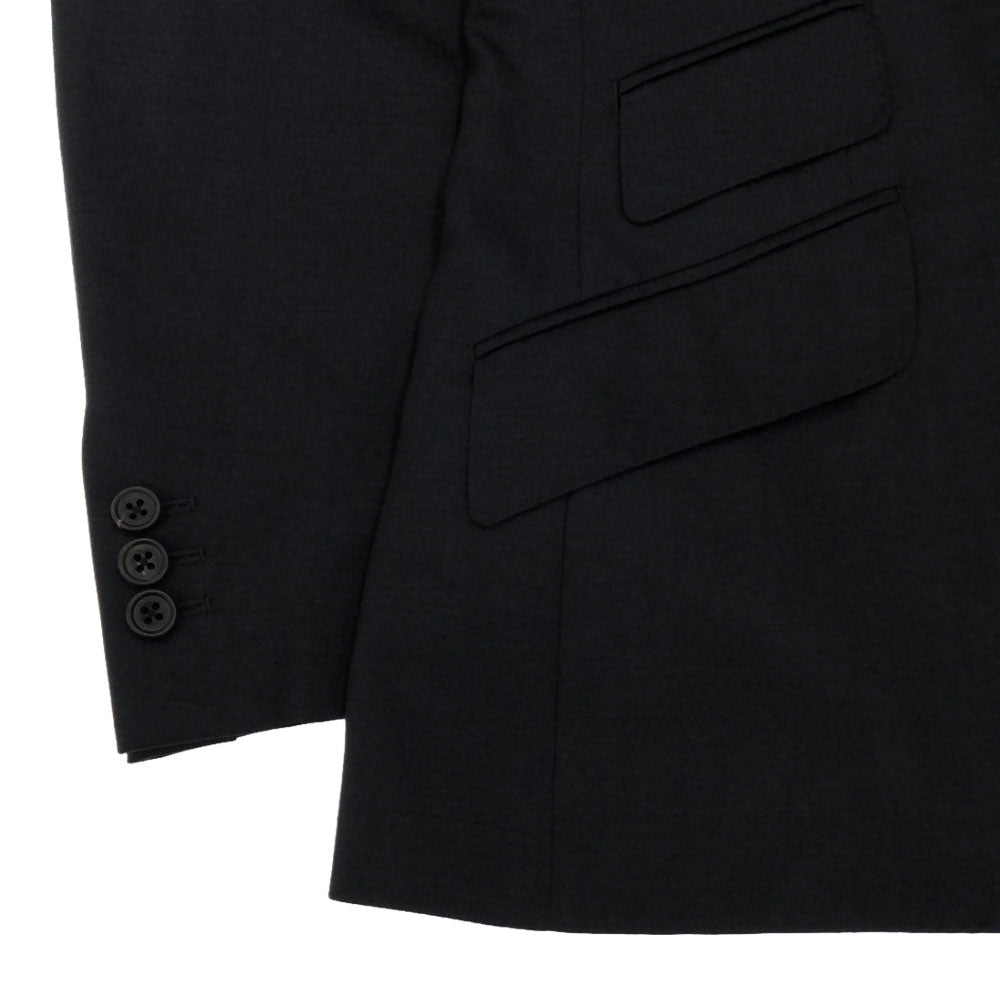 ポールスミス 日本製 ウール スーツ 上下 セットアップ S 紺 Paul Smith メンズ